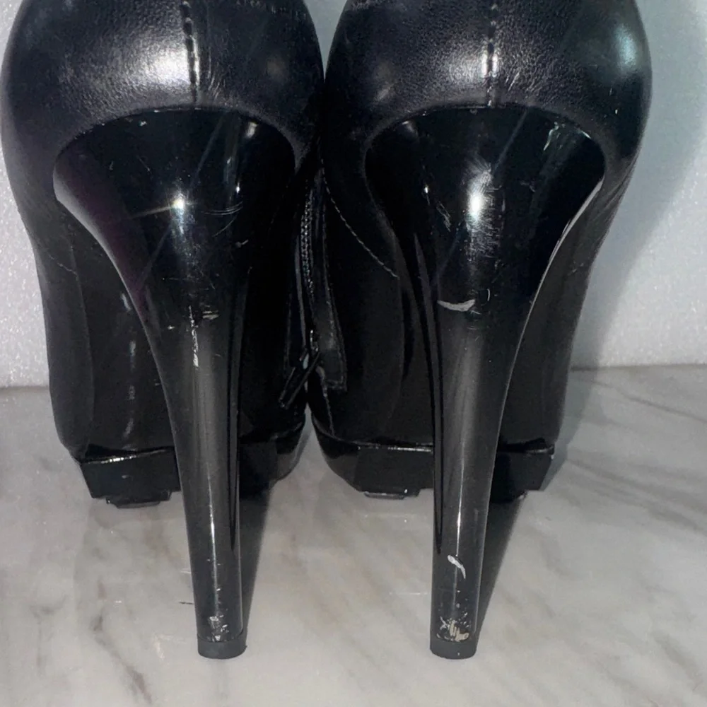 Balenciaga Sleek Black Ankle Booties size 7.5